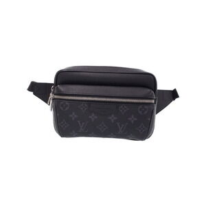 Louis Vuitton Taiga Black Leather Rama Bum Bag Outdoor Body